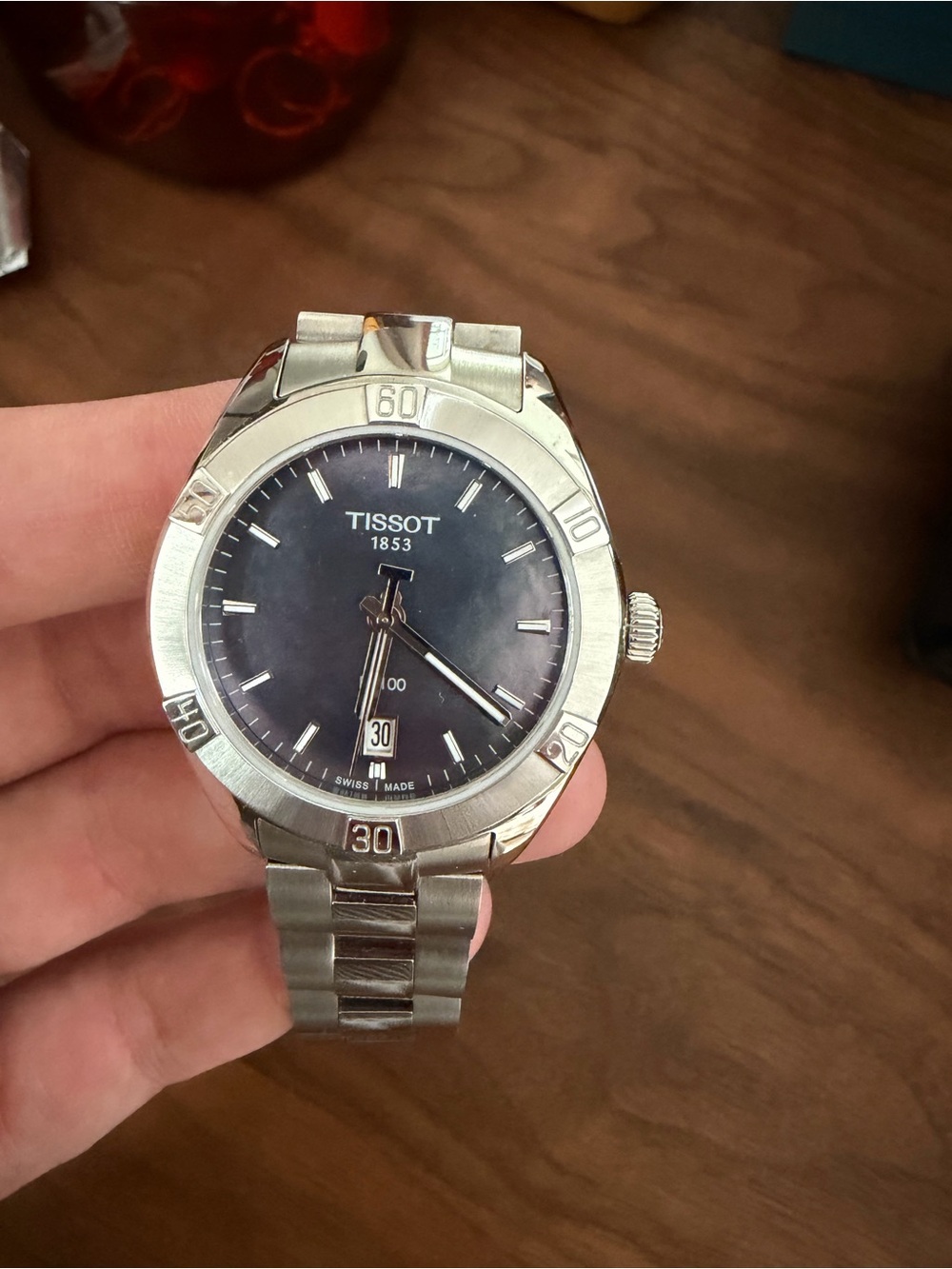 TISSOT PR 100 SPORT CHIC with box and papers